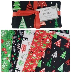 Create it Christmas Pre Cut 5pc Fabric Bundle 18" x 21"
